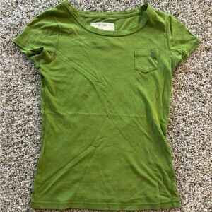 Early 2000’s Abercrombie & Fitch Vibrant Green Pocket Tee